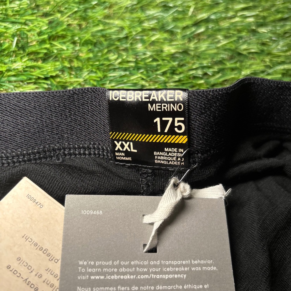 Icebreaker Mens 175 Everyday Leggings Black Merino Wool Base Layer XXL - Picture 9 of 12